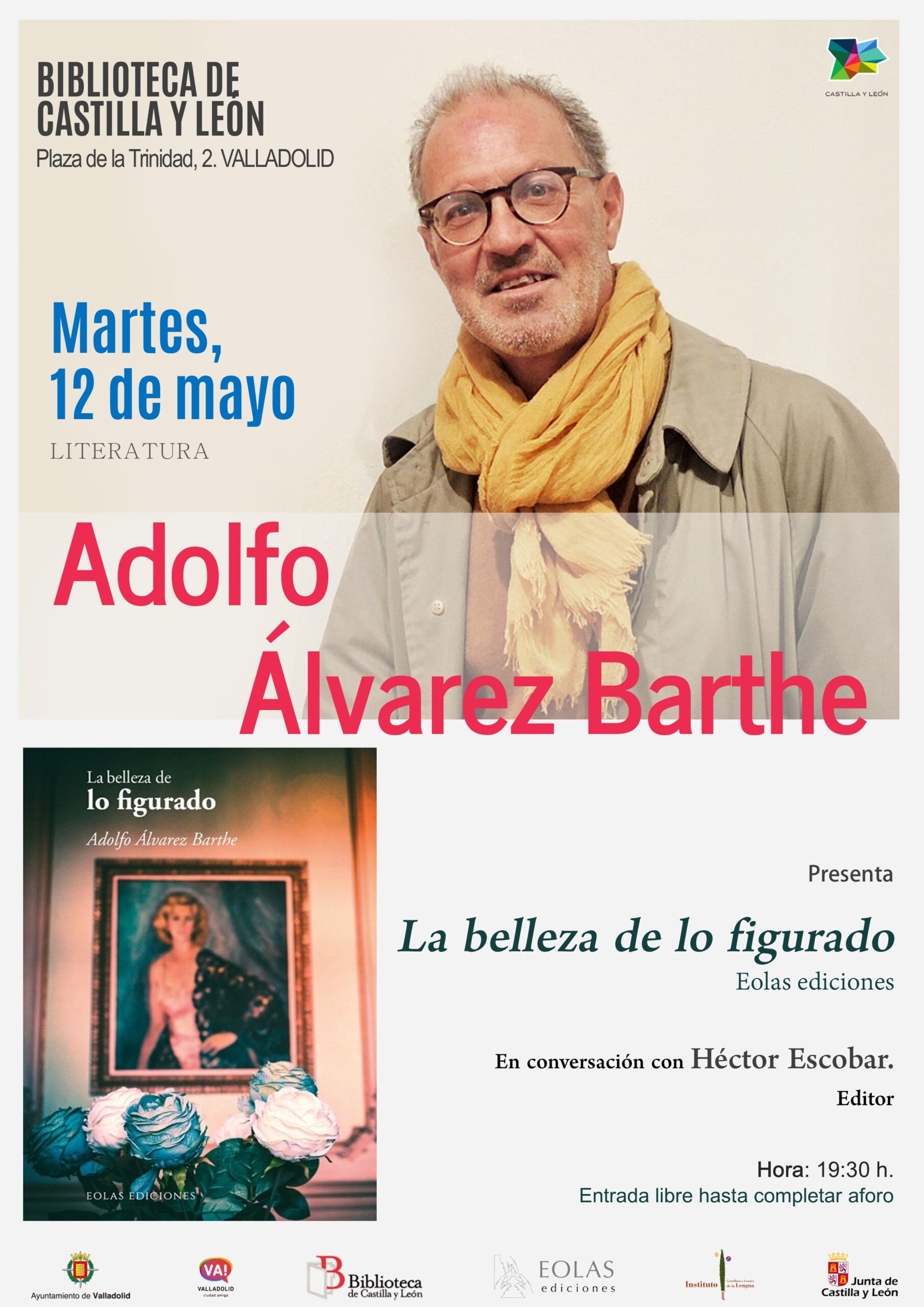 12-05-2026. [Biblioteca de Castilla y León, Valladolid]. Presentación 'La belleza de lo figurado' Adolfo Álvarez Barthe. A4