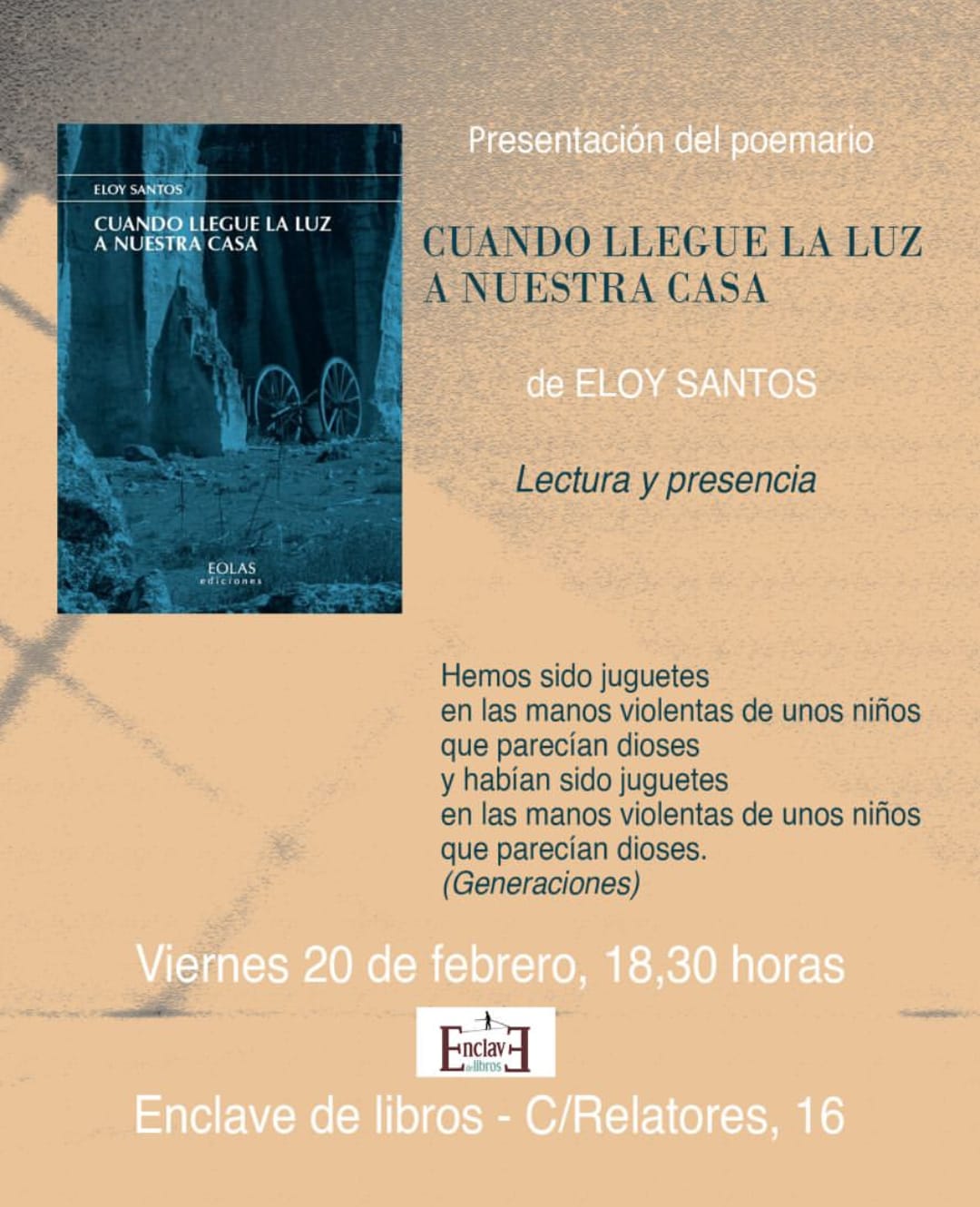 presentacion cuando llegue la luz a nuestra casa eloy santos eolas