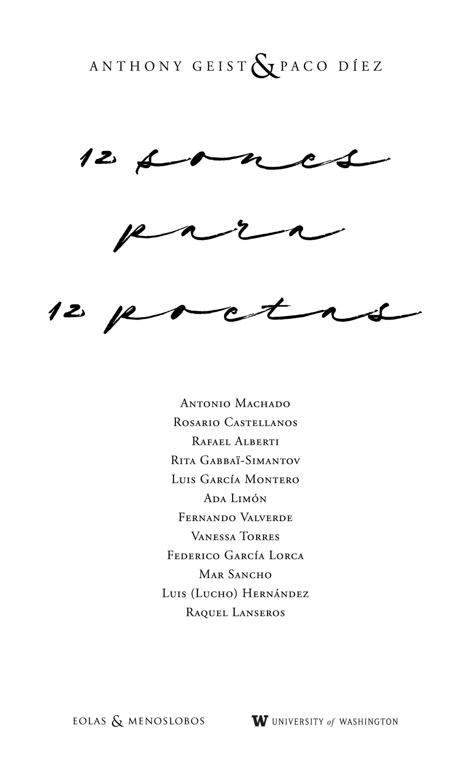 12 sones para 12 poetas