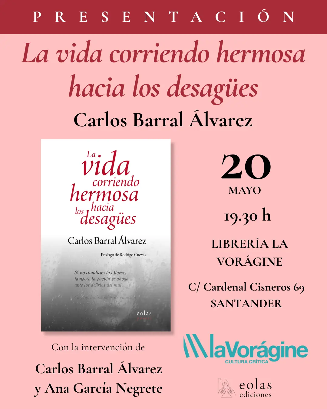 Cartel Carlos Barral Santander
